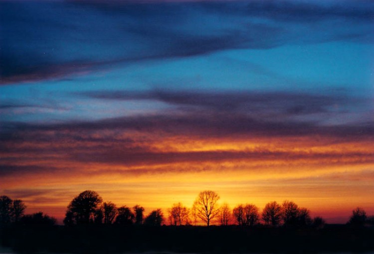 Fonds d'cran Nature Couchers et levers de Soleil Belgique - Porcheresse