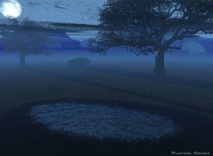 Wallpapers Digital Art Paysage dans la nuit