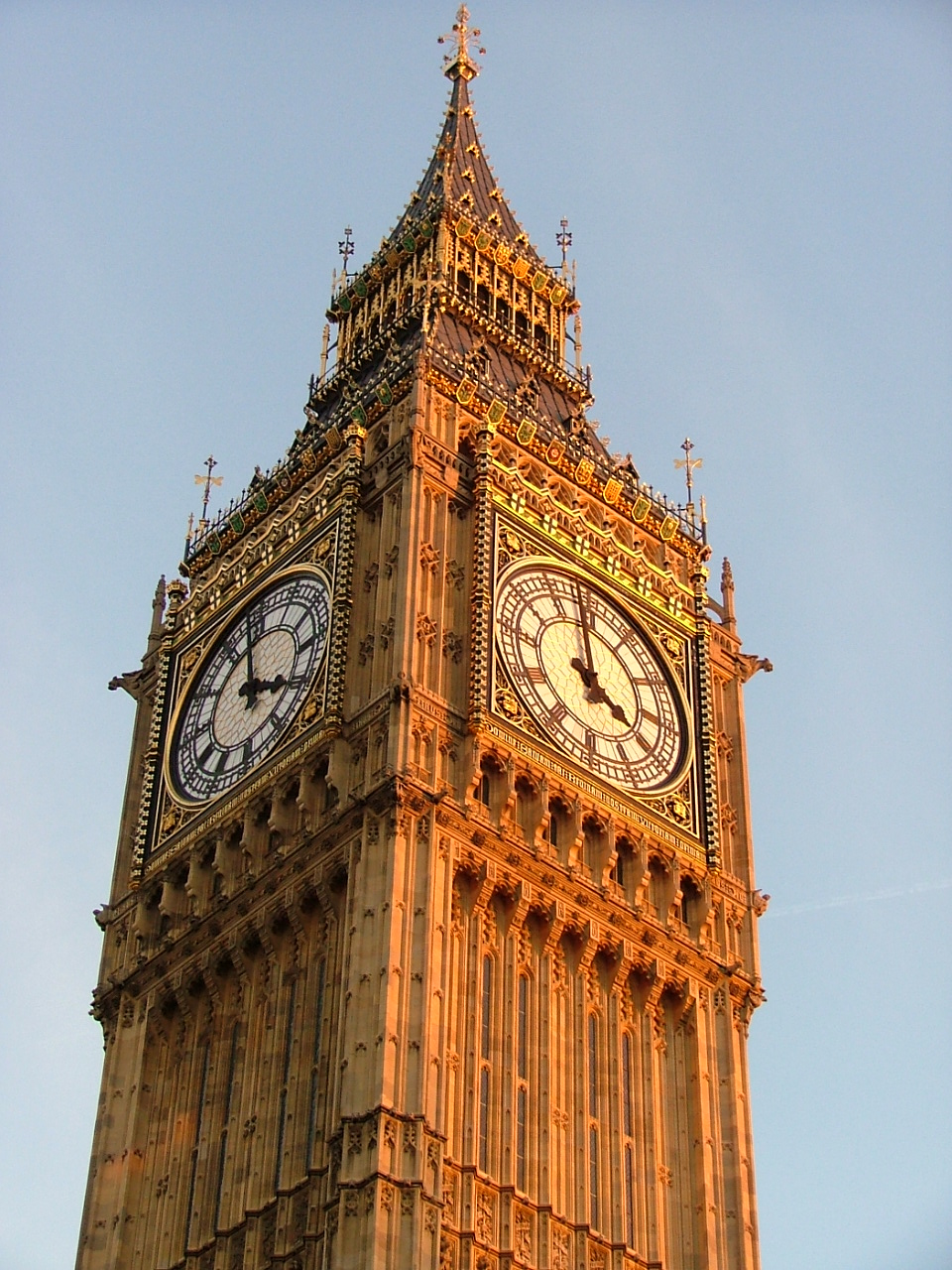 Wallpapers Trips : Europ Great Britain Londres- Big Ben sous le couch de soleil un jour d\'hiver