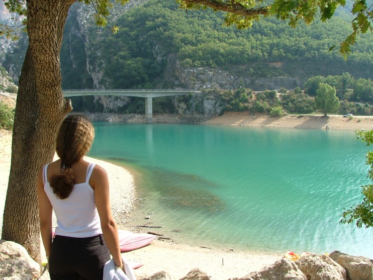 Wallpapers Nature Sunsets and sunrises Lac de Sainte Croix, Gorges du Verdon, Octobre 2004