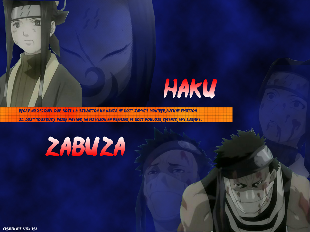 Fonds d'cran Manga Naruto Haku / Zabuza