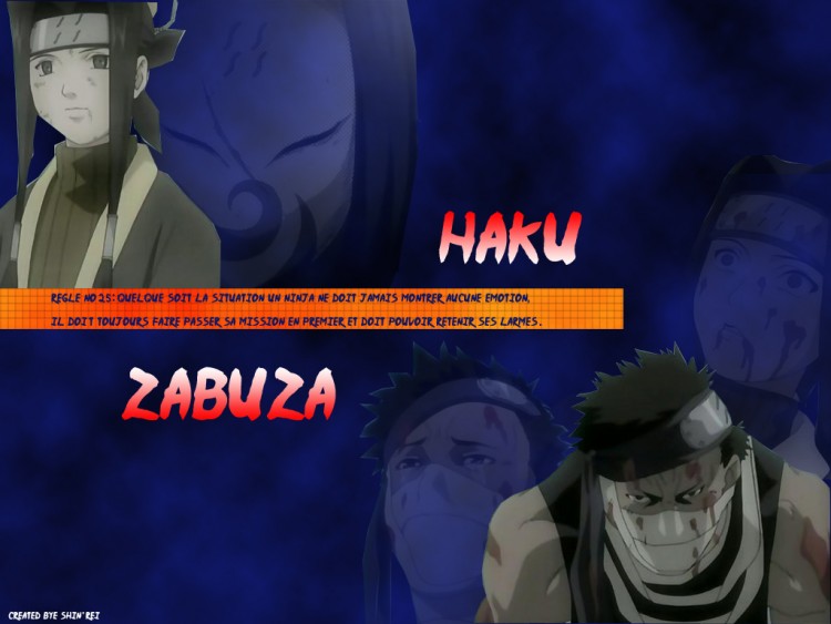 Fonds d'cran Manga Naruto Haku / Zabuza