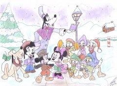 Wallpapers Art - Pencil Mickey & co