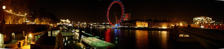 Wallpapers Trips : Europ Great Britain Londres- 11 nov 2004 Panoramique of the Thames