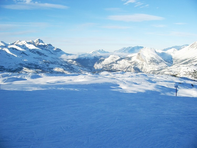 Wallpapers Nature Mountains Fin de journe sur les pistes