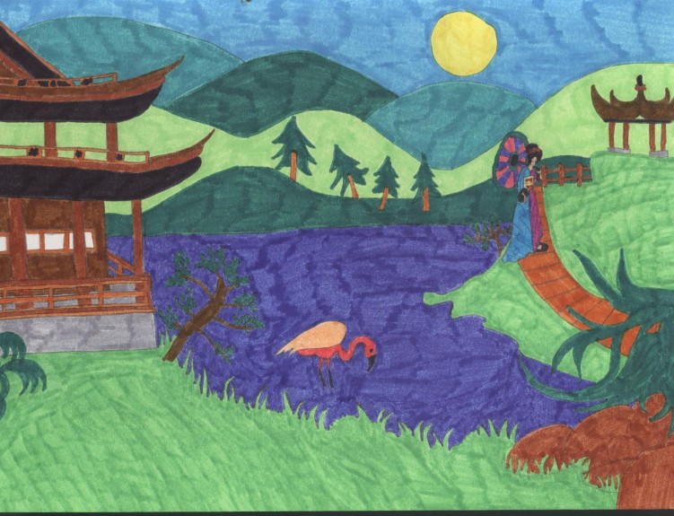 Fonds d'cran Art - Crayon Paysages La Chine