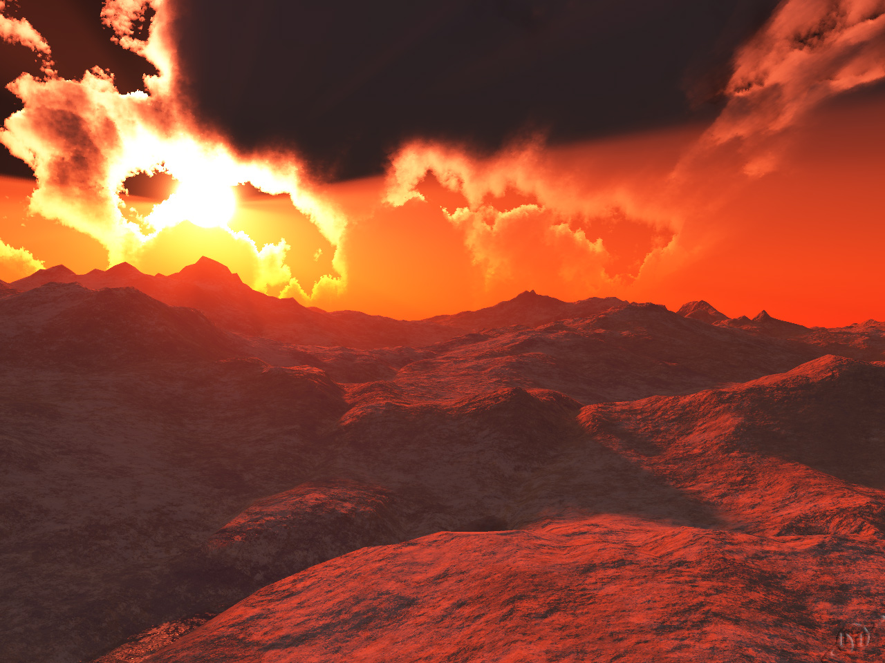 Wallpapers Digital Art 3D - Terragen Mars 3