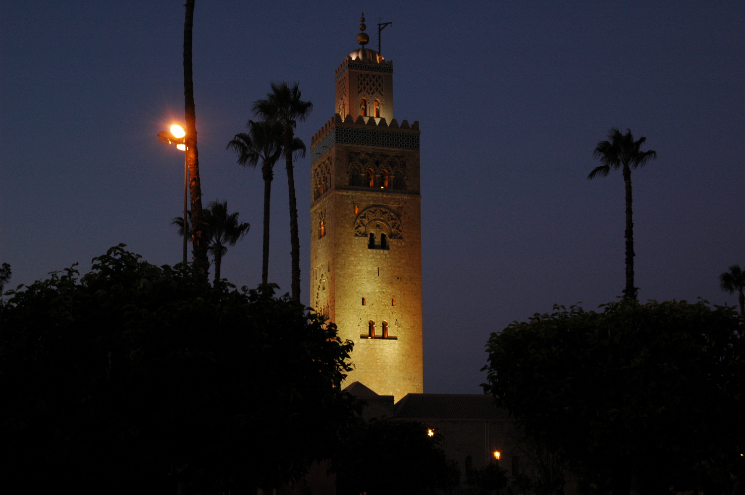 Wallpapers Trips : Africa Morocco koutoubia de nuit a marrakech