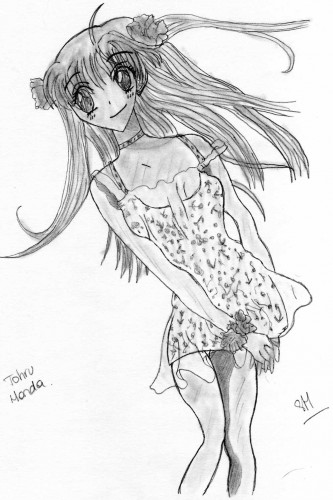 Wallpapers Art - Pencil Manga - Fruits Basket Tohru