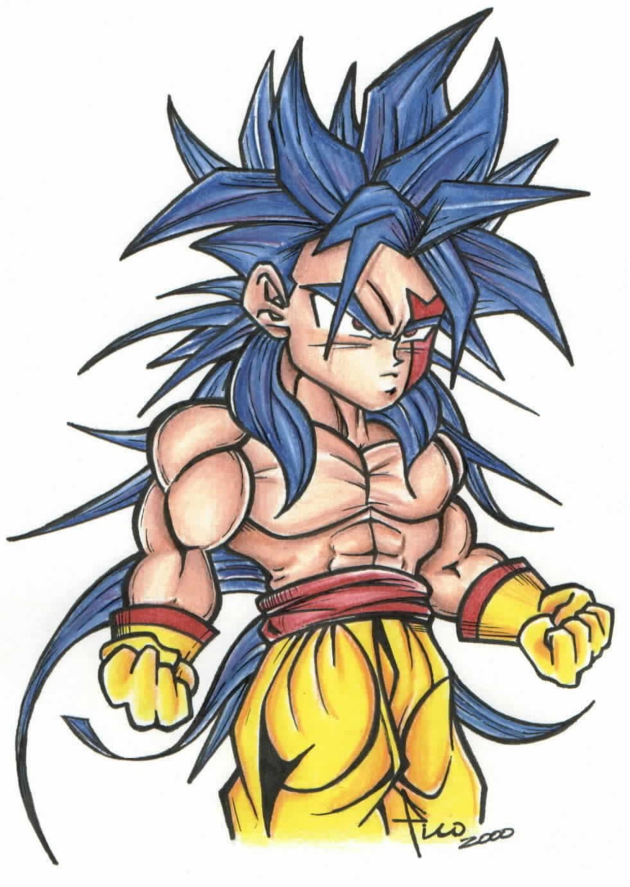 Wallpapers Art - Pencil Manga - Dragon Ball Z Sangothen 5