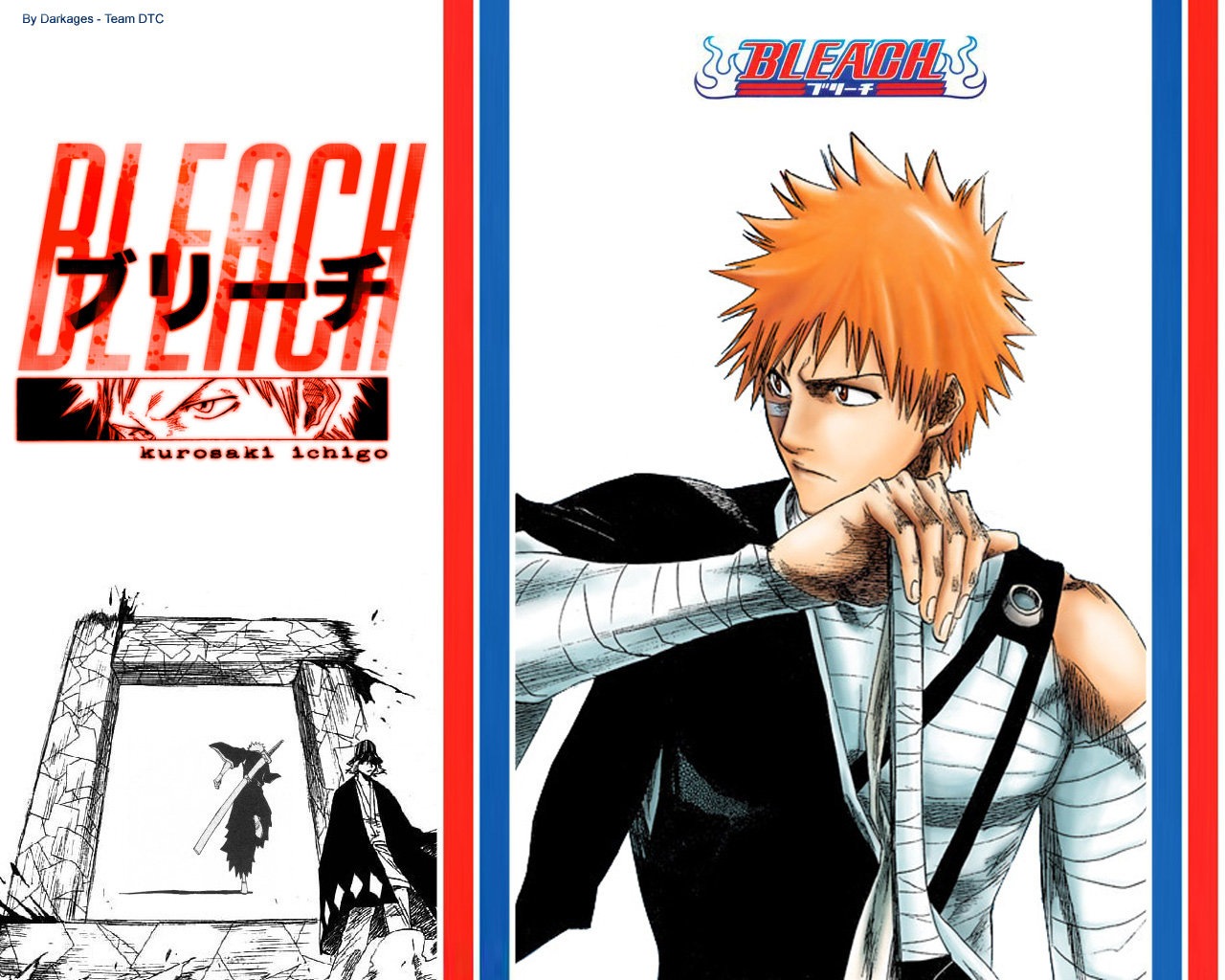 Fonds d'cran Manga Bleach La porte de Soul Society