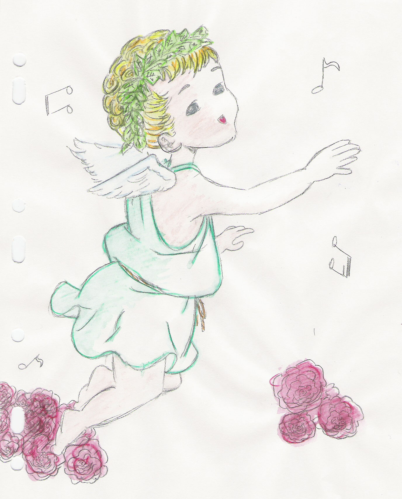 Fonds d'cran Art - Crayon Fantasy - Anges Ange