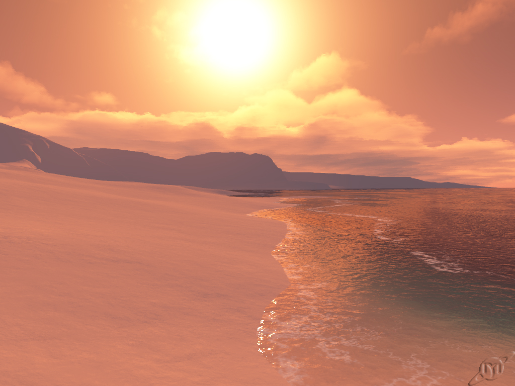 Fonds d'cran Art - Numrique 3D - Terragen Beach