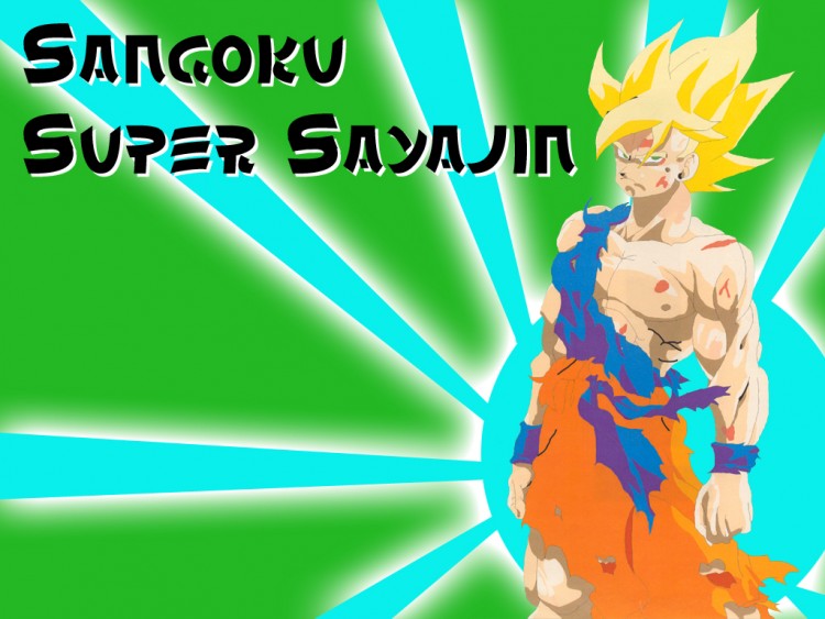 Fonds d'cran Manga Dragon Ball Z Sangoku Super Sayajin