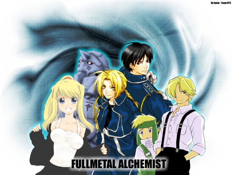 Fonds d'cran Manga Full Metal Alchemist full team