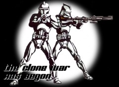 Fonds d'cran Cinma The Clone War has begon