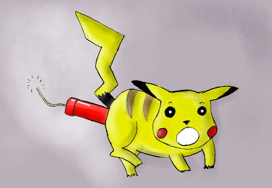 Wallpapers Art - Painting Cartoons Pika... boum