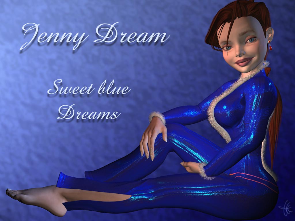 Wallpapers Digital Art Cybermodels Jenny Blue