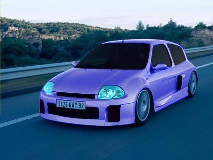 Fonds d'cran Voitures Tuning CLIO V6