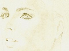 Wallpapers Art - Pencil Romy face  son destin