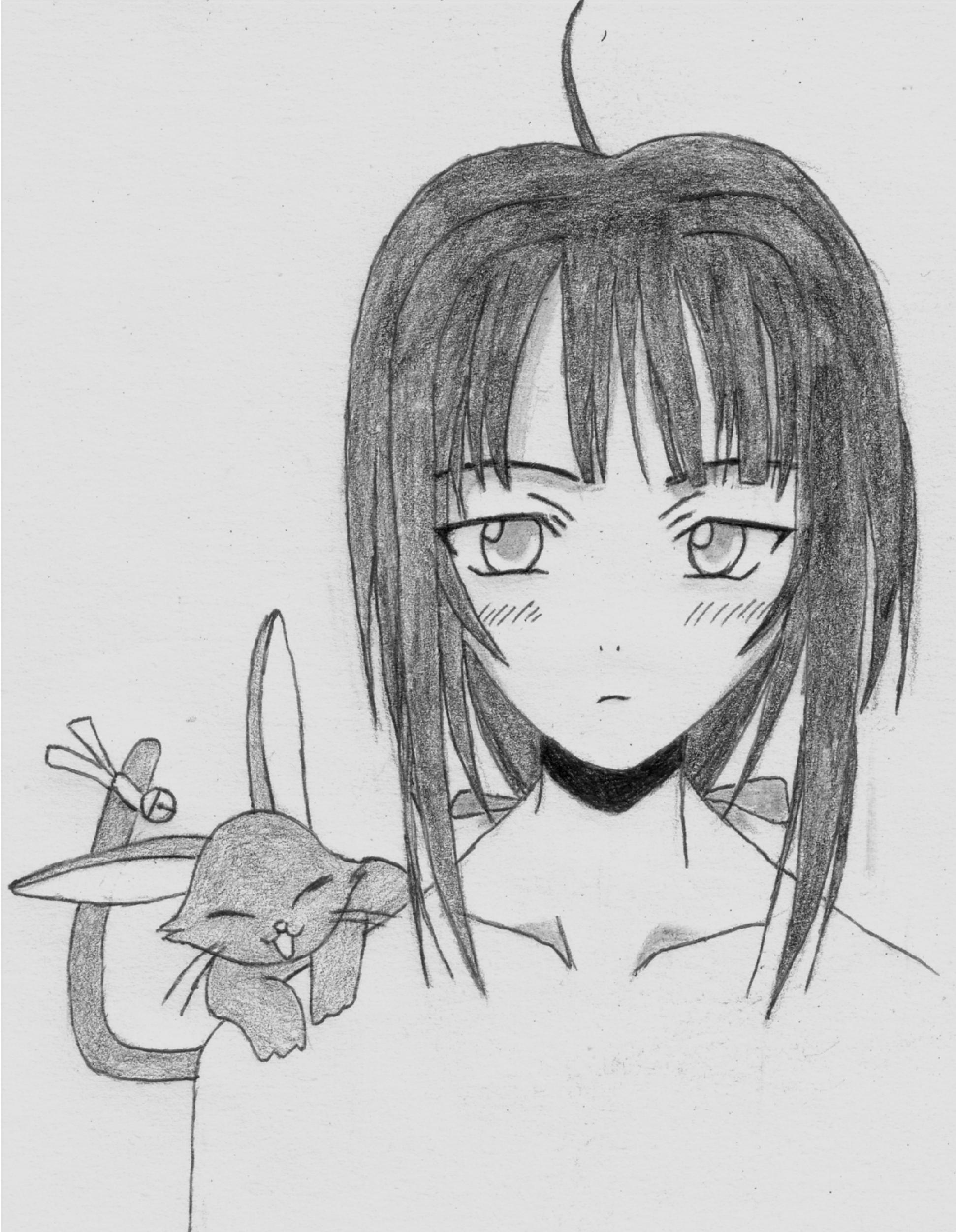 Fonds d'cran Art - Crayon Manga - Love Hina Kanako