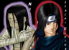 Fonds d'cran Manga Neiji VS Itachi