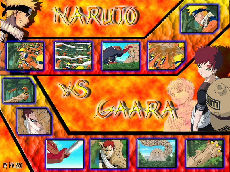 Wallpapers Manga Naruto gaara vs naruto