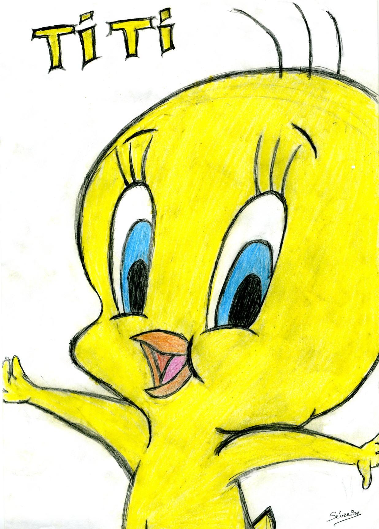 Wallpapers Art - Pencil Cartoons - Titi Titi, le canari