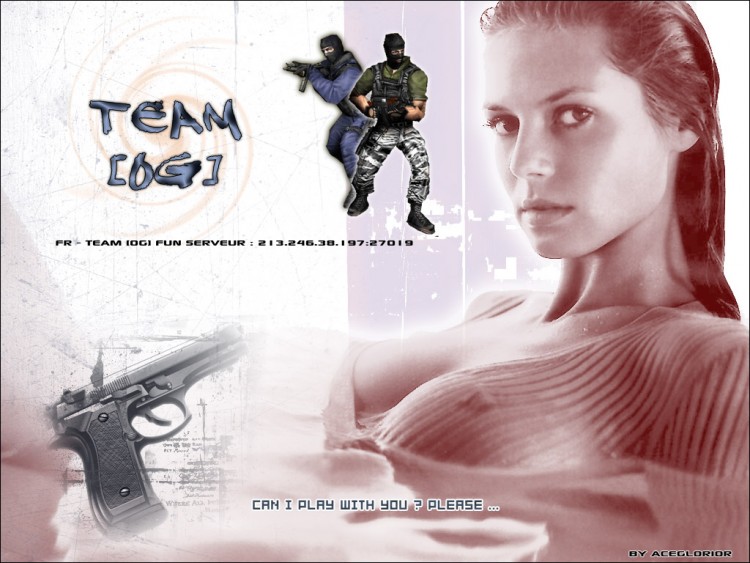 Fonds d'cran Jeux Vido Counter-Strike team [0g] vive les filles :)