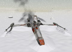 Wallpapers Digital Art X-Wing crash snow