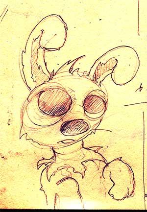 Wallpapers Art - Pencil Comics - Animals chien lapin