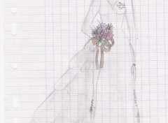 Fonds d'cran Art - Crayon marie2