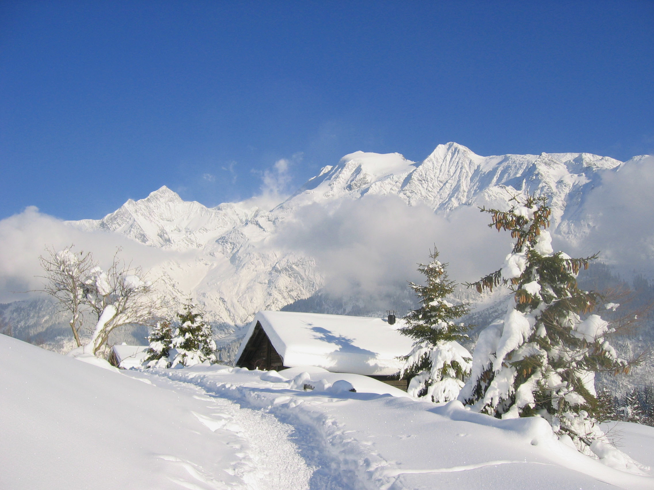 Wallpapers Nature Mountains Face au Mont Blanc