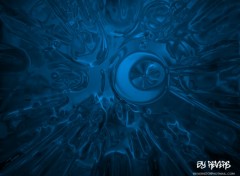 Wallpapers Digital Art Blue radial Effect-X