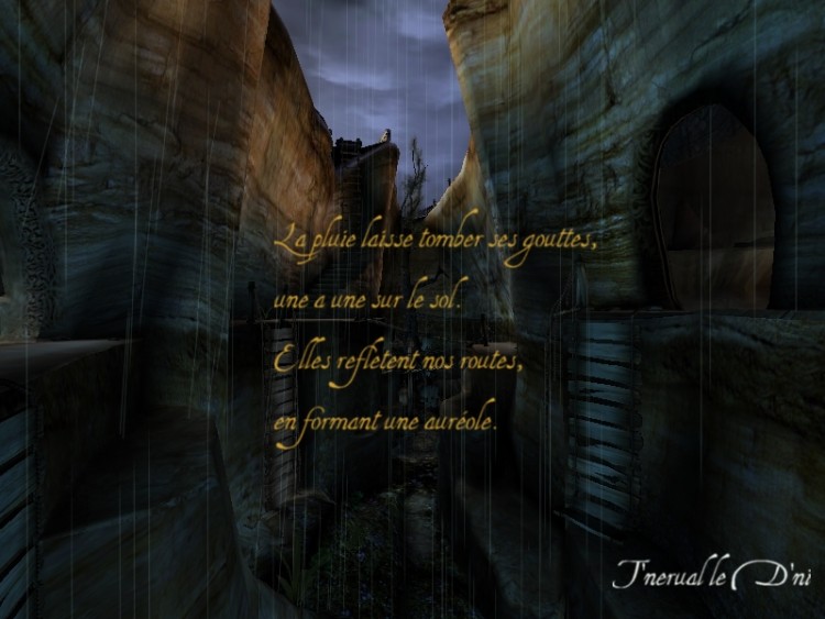 Wallpapers Digital Art Poetry - Texts La Pluie