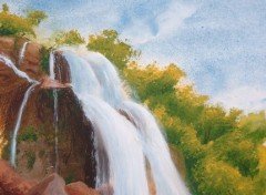 Fonds d'cran Art - Peinture cascade