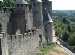 Fonds d'cran Constructions et architecture vue latrale carcassonne