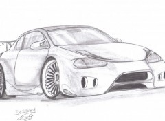 Fonds d'cran Art - Crayon car concept