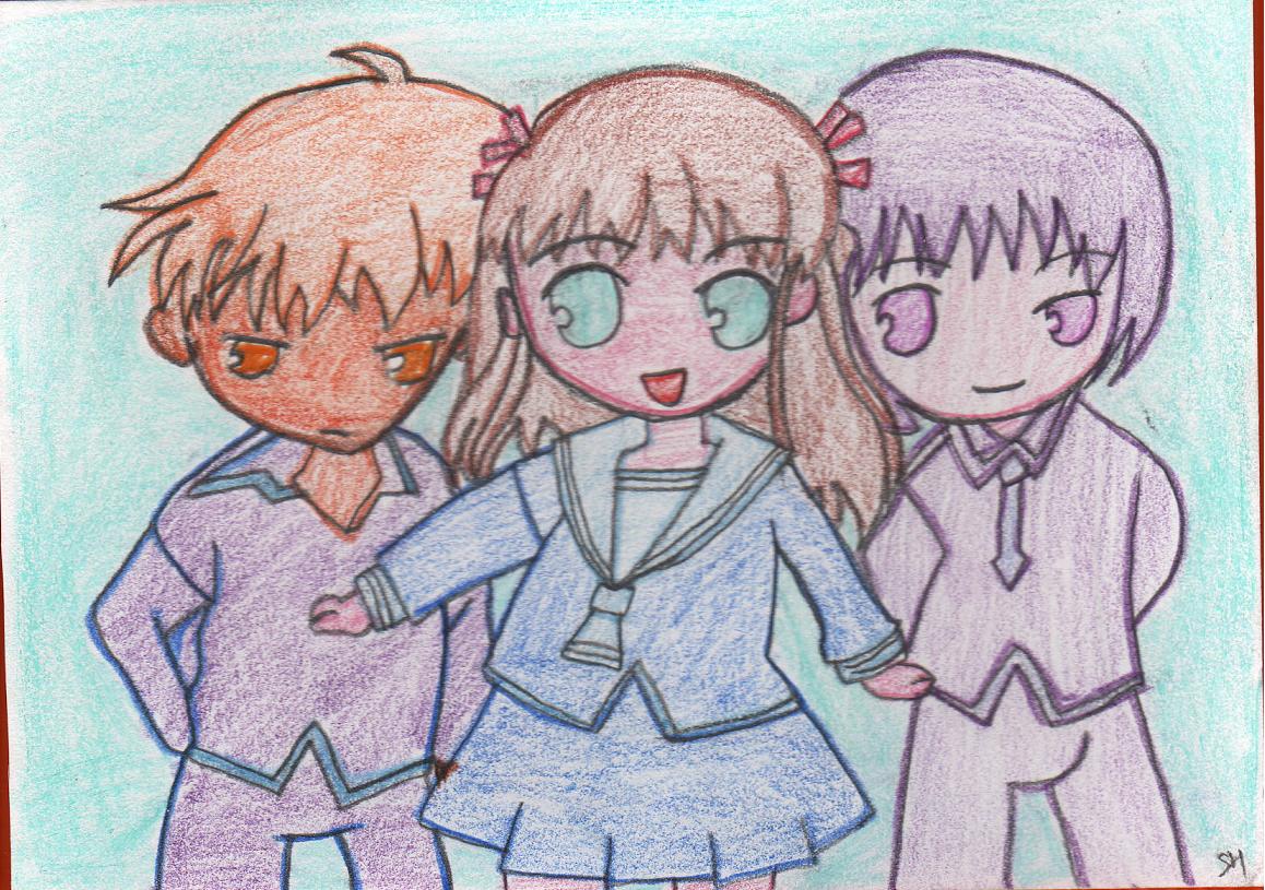 Fonds d'cran Art - Crayon Manga - Fruits Basket fruits basket