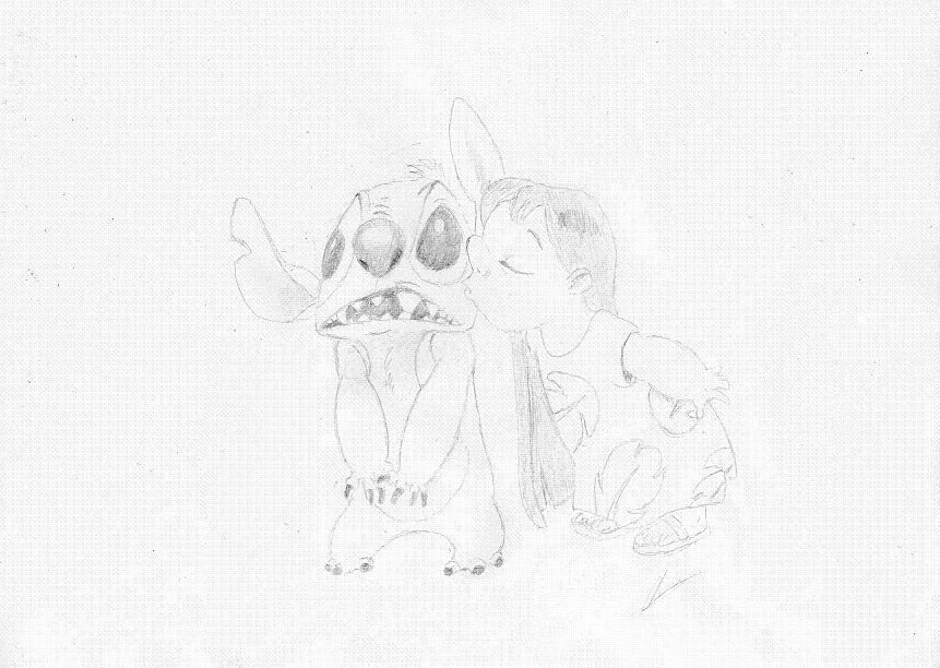 Fonds d'cran Art - Crayon Dessins anims - Lilo et Stitch Disney