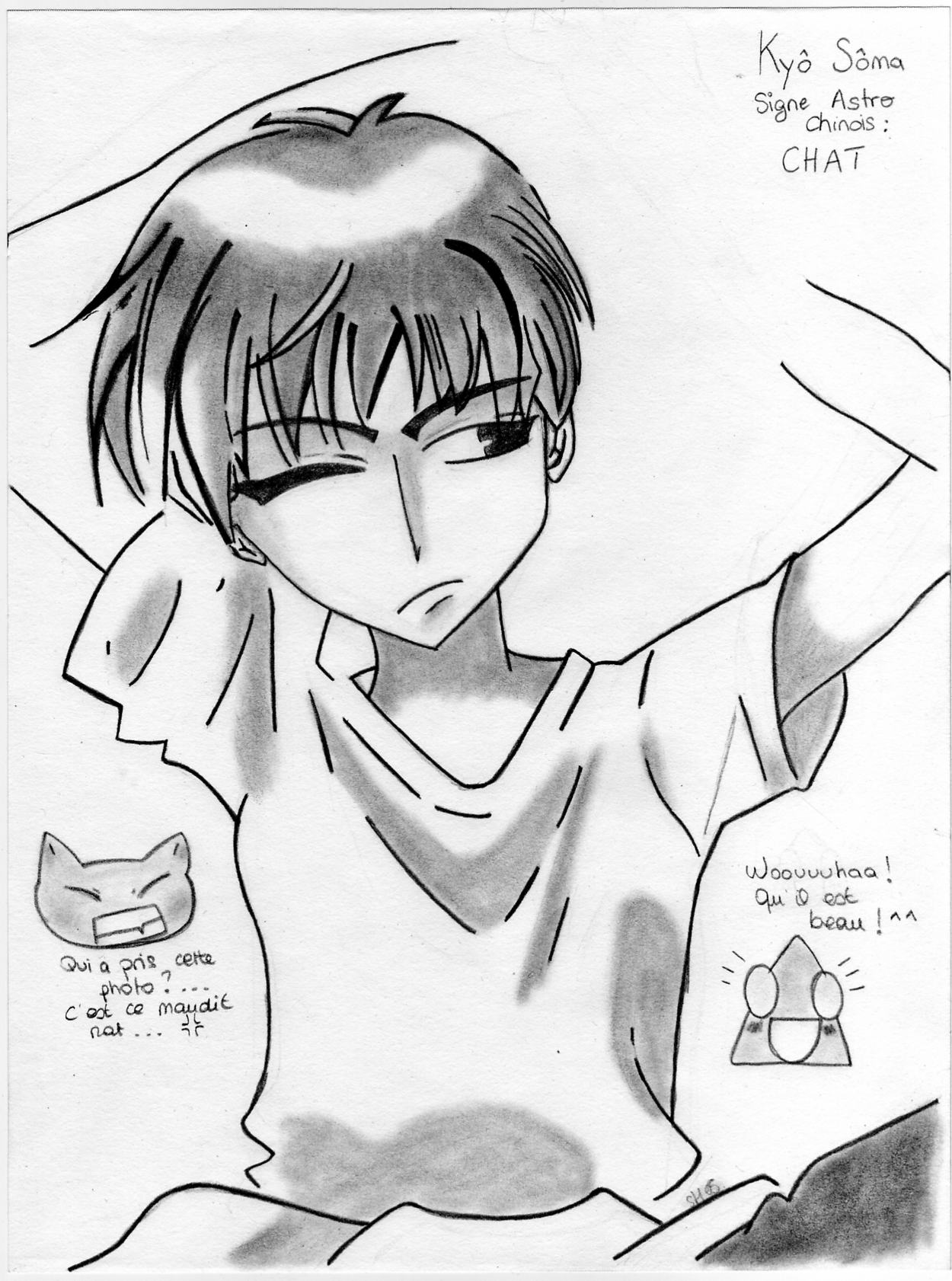 Fonds d'cran Art - Crayon Manga - Fruits Basket Kyo (fruits basket)