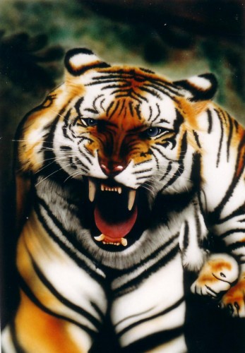 Fonds d'cran Art - Peinture Animaux Tigre