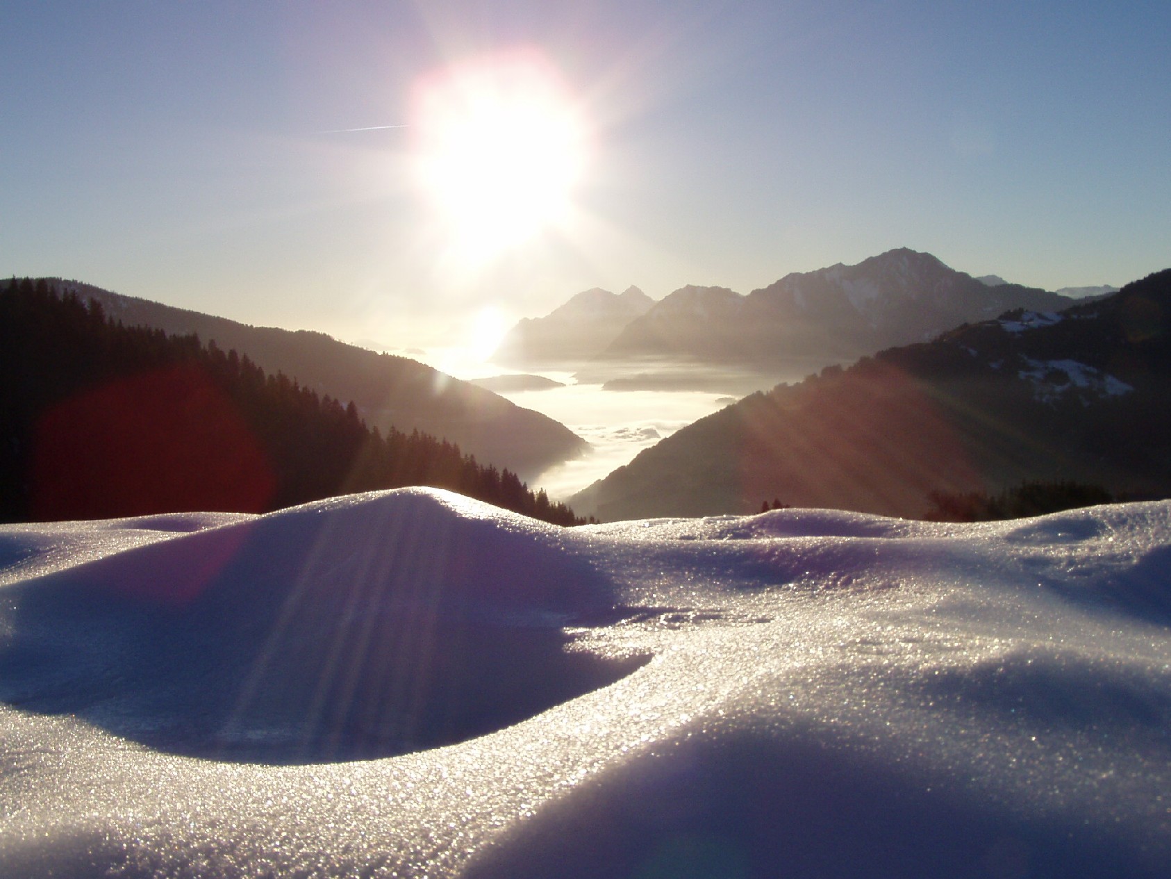 Wallpapers Nature Mountains La neige