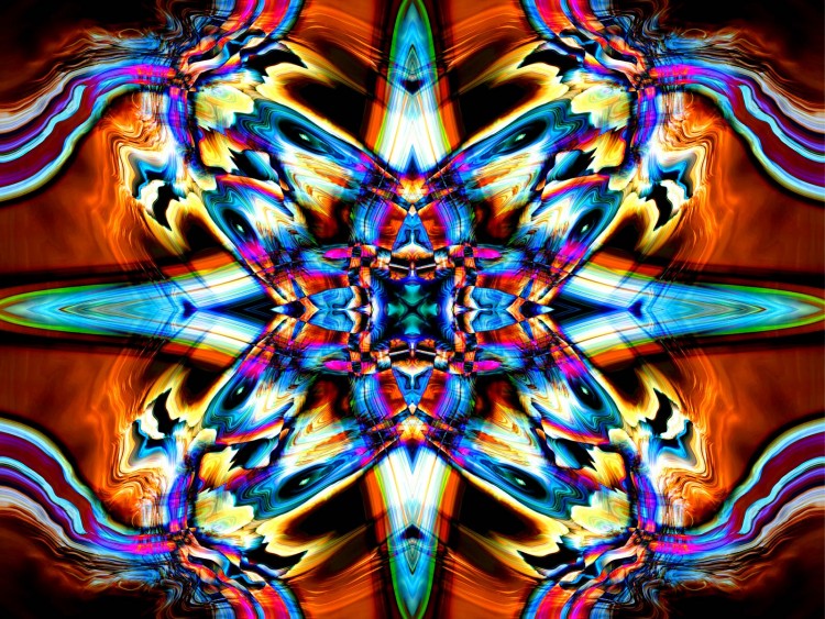 Wallpapers Digital Art Fractals, Kaleidoscope psykdelik