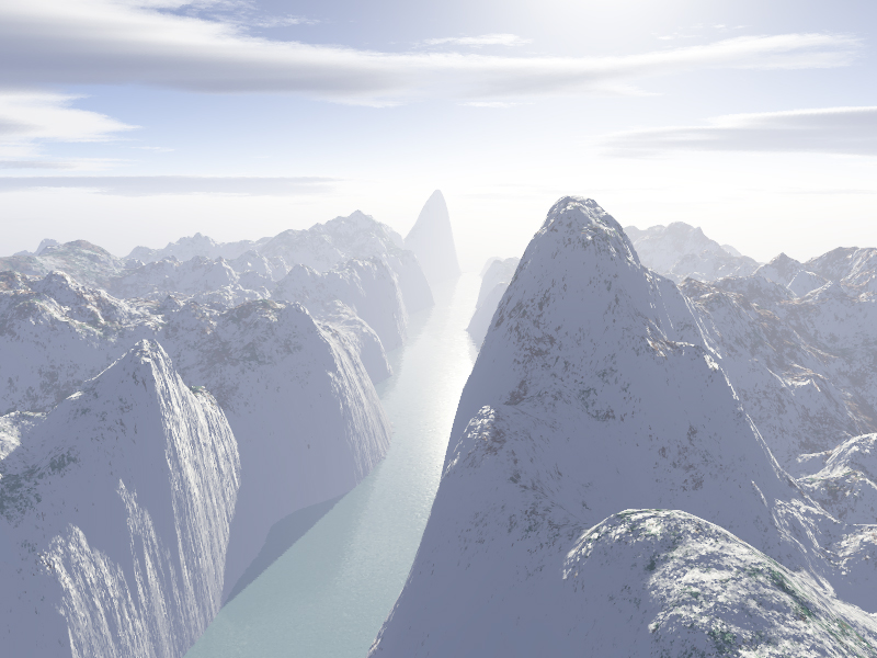 Wallpapers Digital Art 3D - Terragen montagnes