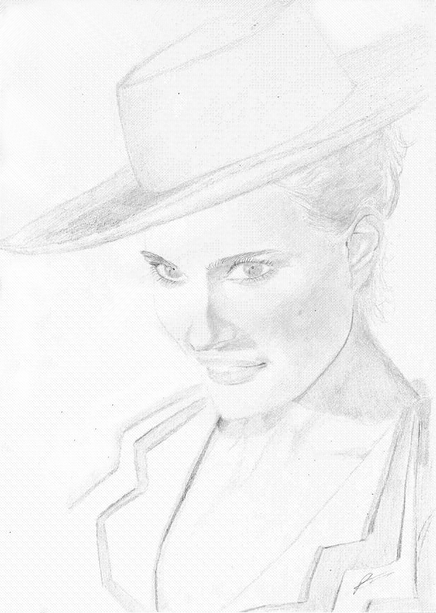 Fonds d'cran Art - Crayon Portraits Nathalie Portman