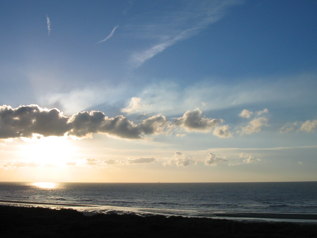 Fonds d'cran Nature Couchers et levers de Soleil Coucher de soleil  La Panne