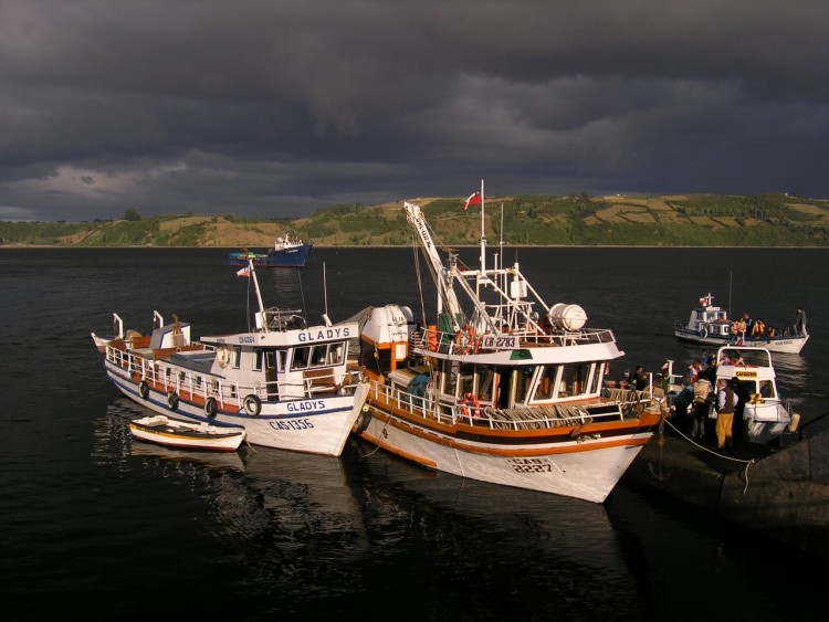 Wallpapers Boats Fishing Boats ile de chiloe