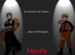 Fonds d'cran Manga gaara et naruto deux et demi plus tard