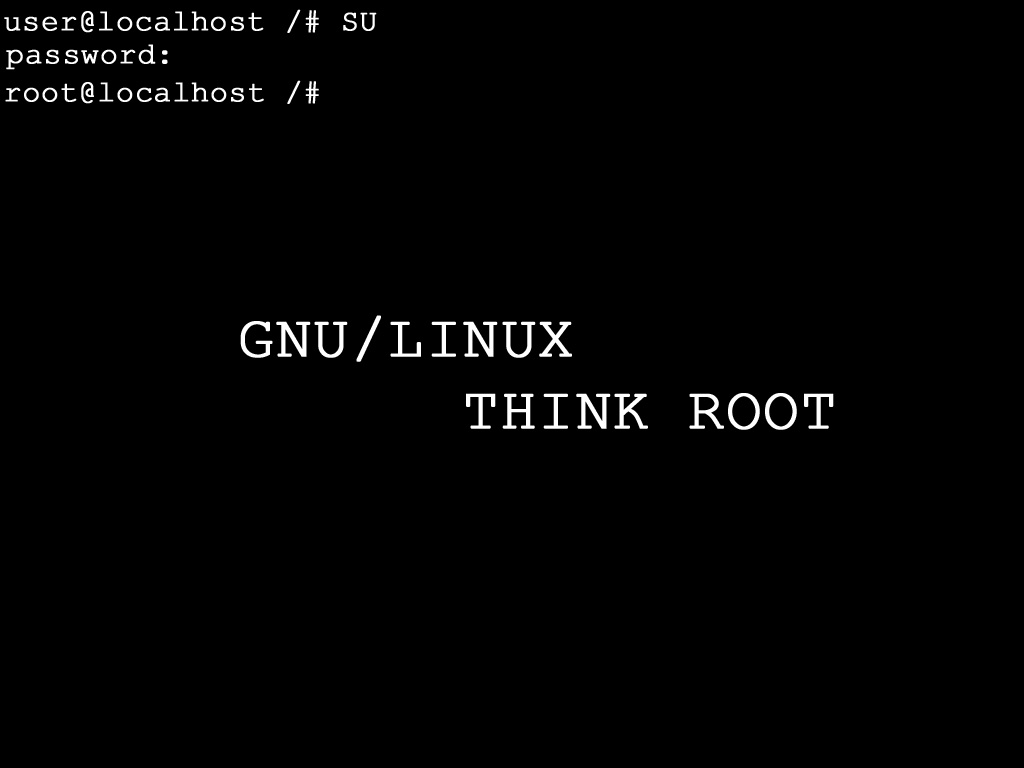 Fonds d'cran Informatique Linux Think root